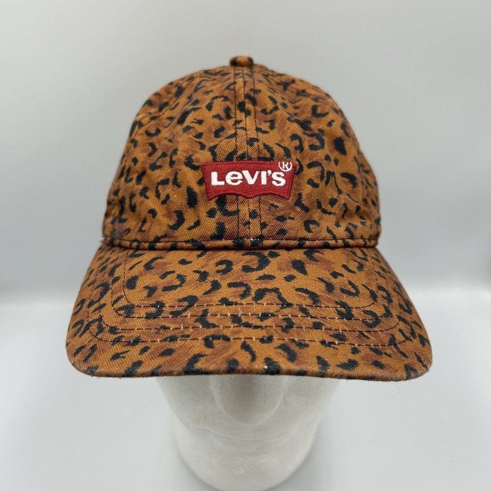 Levi's Leopard Print Brown Baseball Cap 22”